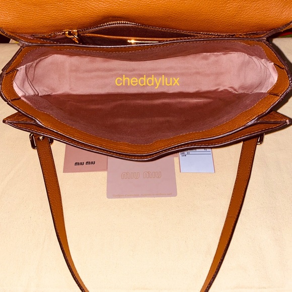 👜🤎👜Authentic Miu Miu 2 Way Brown Leather Bag - Picture 9 of 17